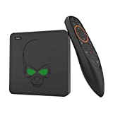 TV Box, Beelink GT-King Most Power Android Box Android 9.0 RAM 4Go DDR4+ROM 64Go eMMC CPU Amlogic S922X Hexa Core 4K 60fps WiFi 2.4G+5.8G 1000Mbps Soutien Télécommande Vocal 2.4G 2 x USB3.0 Noire