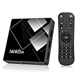 NinkBox Android TV Box de Version Android 10.0, 【4G+32G】 Boitier Android TV Bluetooth 4.0, N1 Plus RK3318 Quad-Core 64bit Cortex-A53, USB 3.0 Box Android TV LAN100M Wi-FI 2.4G/5G TV Box 4K Android TV