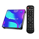 TV Box, X10 Android 10.0 TV Box 2GB RAM 16GB ROM RK3318 Quad-Core 64bit Cortex-A53 CPU 2.4GHz/ 5GHz WiFi 100M LAN Enternet 4K UHD Bluetooth 4.0