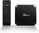 SUNNZO X96 Mini Lecteur Multimédia de Diffusion en Continu Android 9.0/4K TV Box avec Amlogic S905W Quad-Core Chipset, 1Go RAM+8Go eMMC,avec WiFi et LAN100M (1+8)